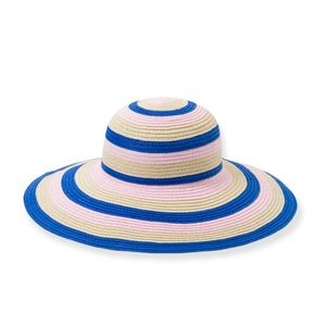 CJanie and Jack Striped Straw Sun Hat